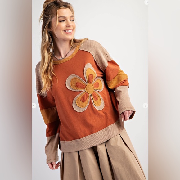 easel Tops - #029 Last one in Large! Easel FLOWER PATCH COLOR MIX TOP